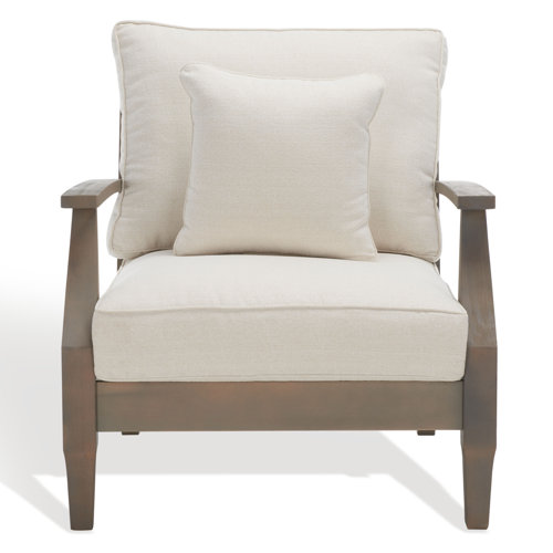 Samya Eucalyptus Outdoor Lounge Chair with Cushions & Reviews Joss & Main